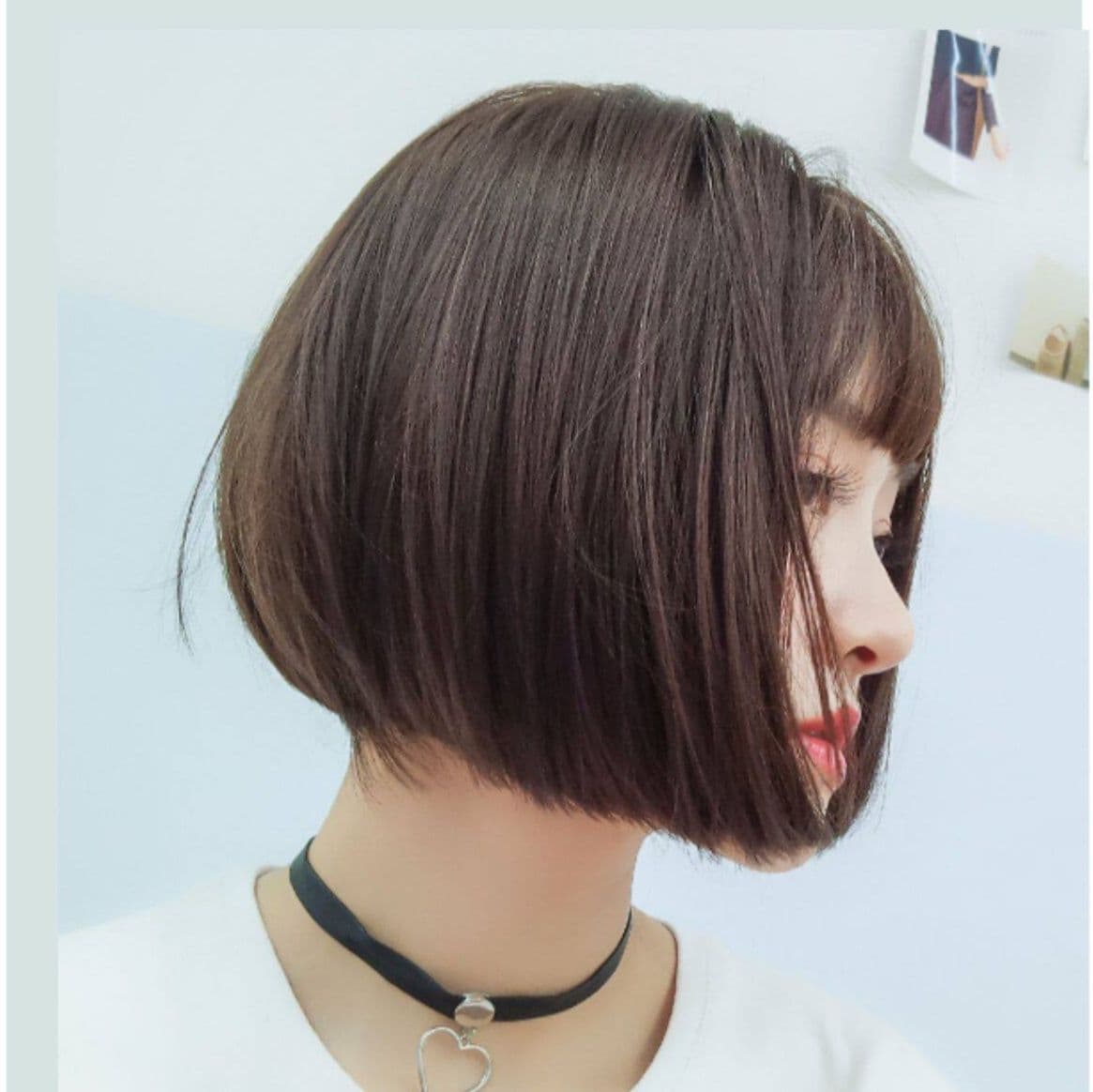 女装 ナチュラルぱっつん前髪ショートボブウィッグ