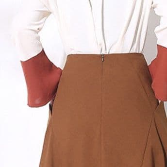 女装 フィッシュテールハイウエストフレアスカート
