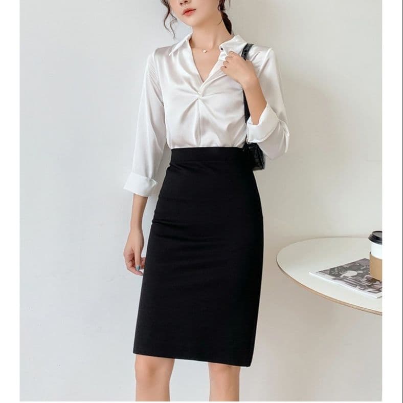 女装 清楚系タイトスカート事務服風