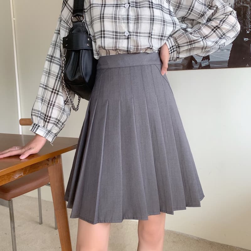女装 ベーシックプリーツミニスカート