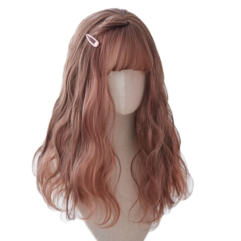 女装 ふんわり姫系ロングウェーブ前髪付きウィッグ