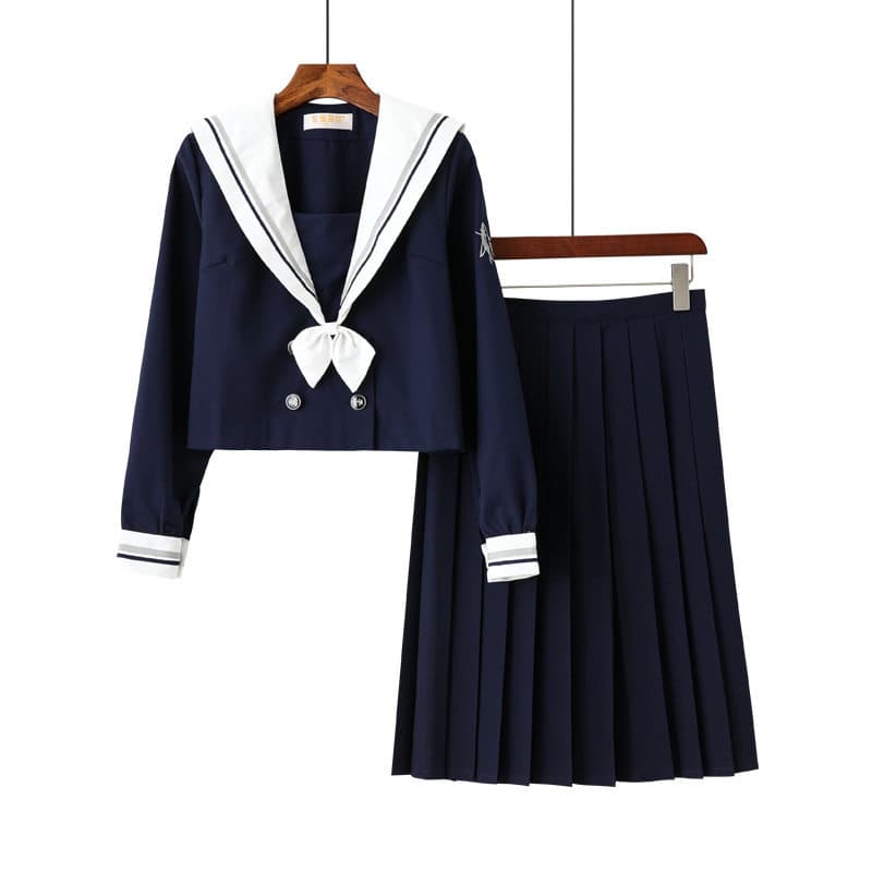 女装 清楚系半袖セーラー服上下セット