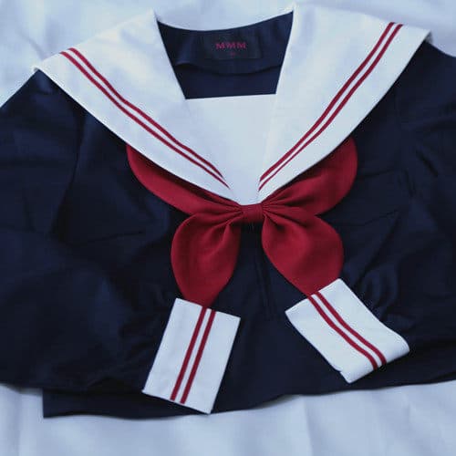 女装 清楚系スクールガール長袖セーラー服上着