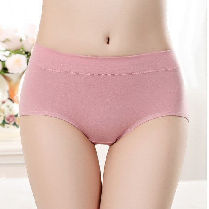 女装 綿混素材のシンプルハイウエストショーツ