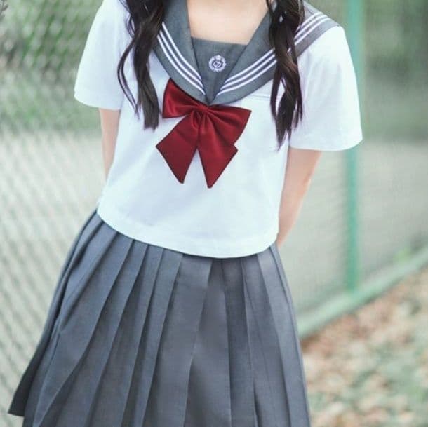 女装 清楚系学園風セーラー服上下セット