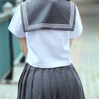 女装 清楚系学園風セーラー服上下セット