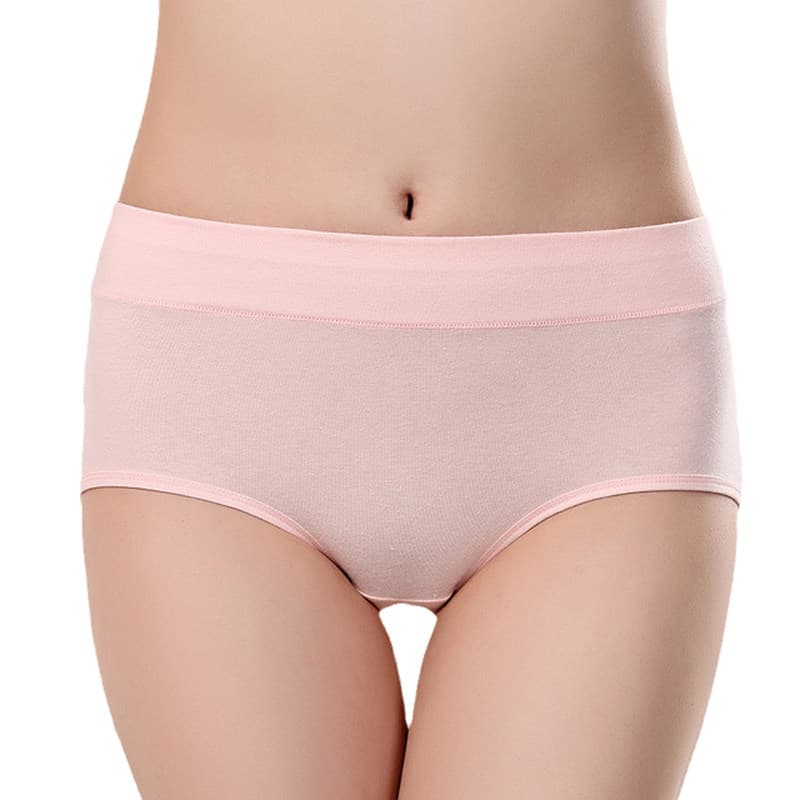 女装 綿混素材のシンプルハイウエストショーツ
