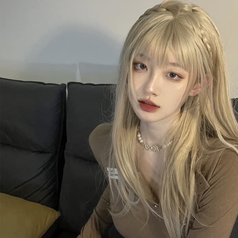 女装 ハイトーンロングストレートウィッグ
