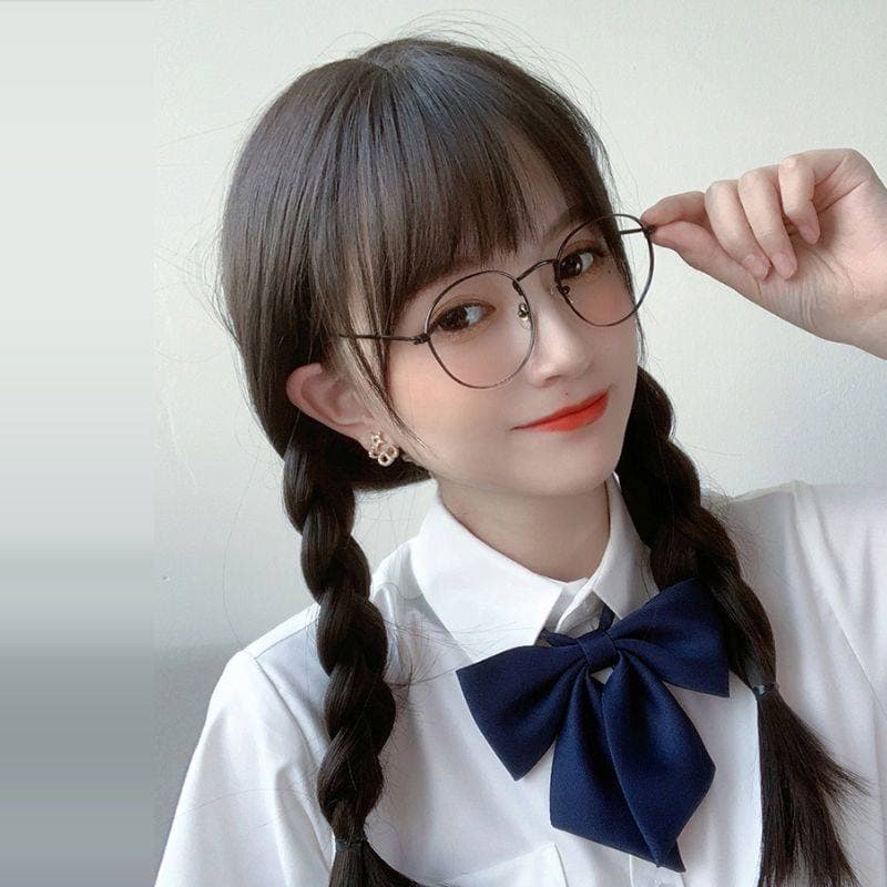 女装 清楚系ストレートロング前髪ぱっつんウィッグ